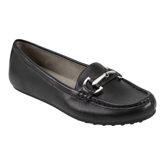 Aerosoles Women's Day Drive Loafers Black Size 8 1/2 W - Picture 1 of 4